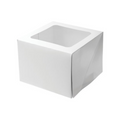 White Cake Box 6 Inch Tall Square 10In X 10In