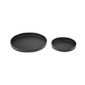 Aurora Matte Black 2pk Serving Tray