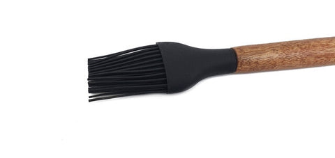 Acacia Handle With Black Silicone - Brush