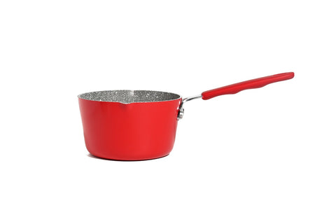 12Cm Milk Pan With Spout - Red