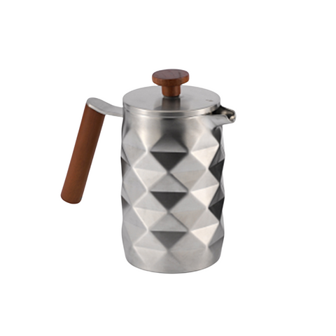 Diamond French Press Matt Silver 600ml