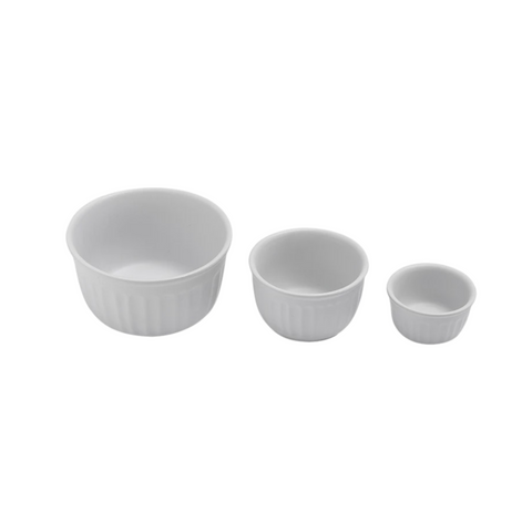 Abode White Assorted 3Pack Mini Bowl