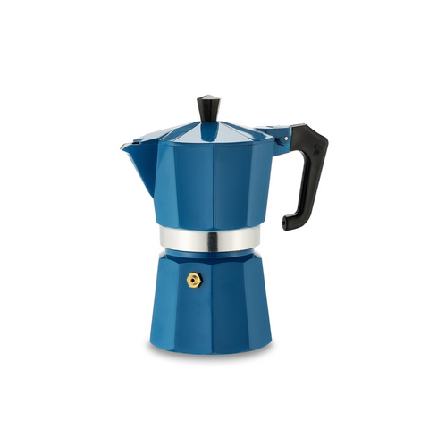 Italexpress 6 Cup Coffee Maker- Teal Blue