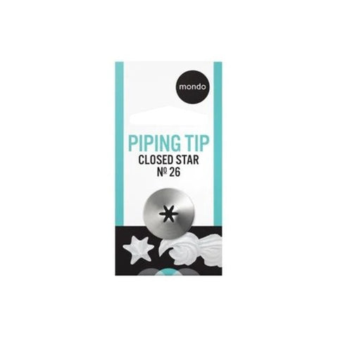 #26 Stainless Steel  Closed Star Piping Tip