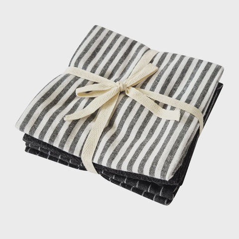 Katerina Tea Towel 3 Pack 50x70cm Charcoal