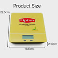 Lipton Digital Kitchen Scales 5kg Tempered Glass