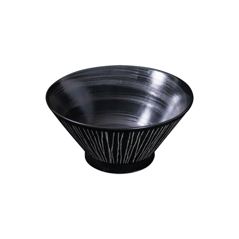 Omotenashi SORIGATADON HORI TOKUSA BLACK Bowl 16Dx8.5H