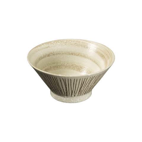 Omotenashi SORIGATADON HORI TOKUSA WHITE Bowl 16Dx8.5H