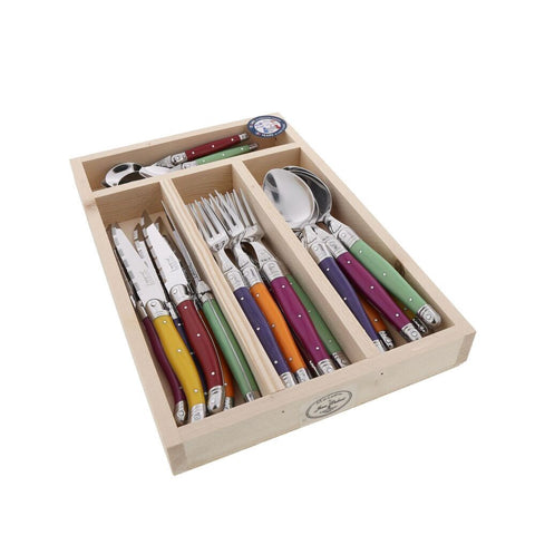 Maison Mixed Colours - 24 Piece Cutlery Set