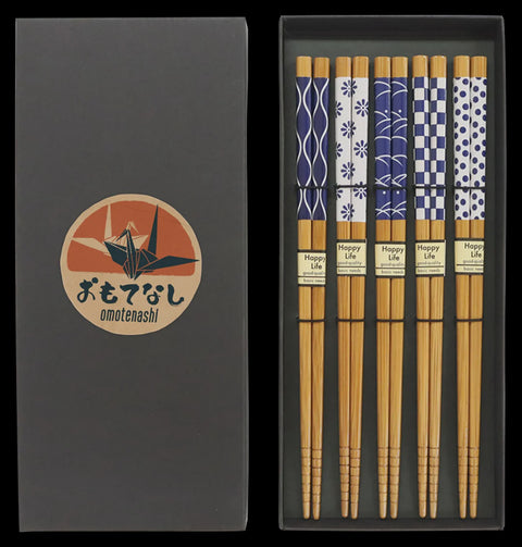 Omotenashi SHIOKAZE Set 5 Chopsticks