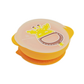Suction Bowl With Lid - Lola Yellow