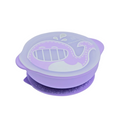Suction Bowl With Lid - Willo Lilac