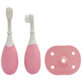 Palm Grasp Toddler Training Toothbrush - Pink / Pink