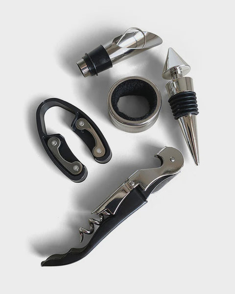 Wine Tool Gift Set - 5 pcs in Bottle