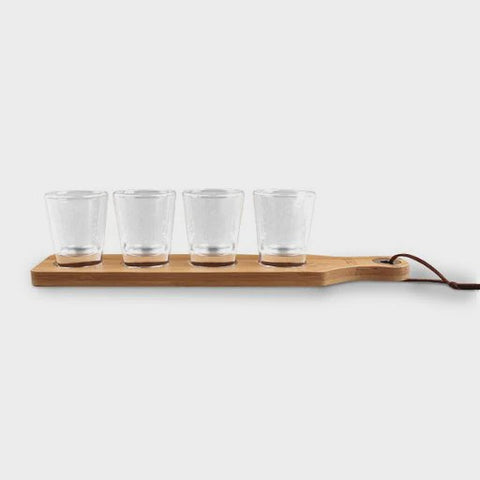 Paddle Board With 4 Shot Glasses