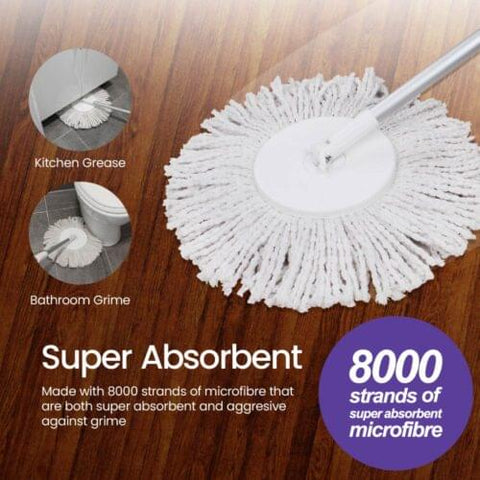 White Magic Microfibre Mop Head