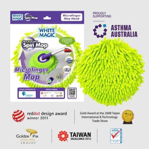 White Magic Microfinger Mop Head