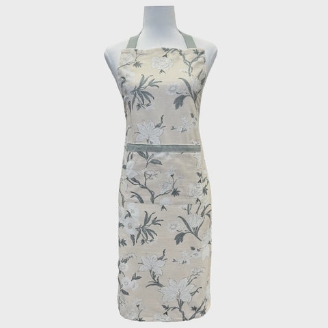 Nordhem Floral Apron 83x68x0.2cm Warm Beige