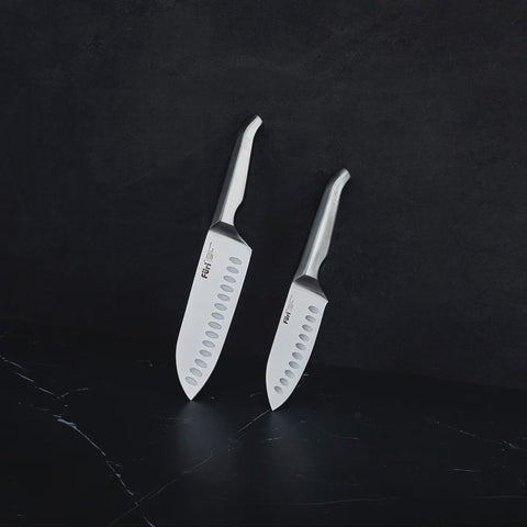 Pro Acacia East/West Santoku Knife Set 2 Piece
