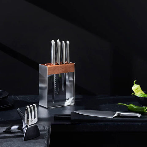 Pro Stainless Steel Knife Block Set 7 Pieces