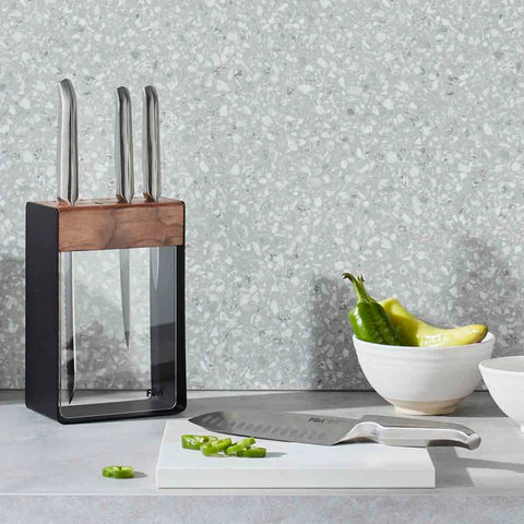 Pro Ltd Ed Black Knife Block Set 5 Pieces