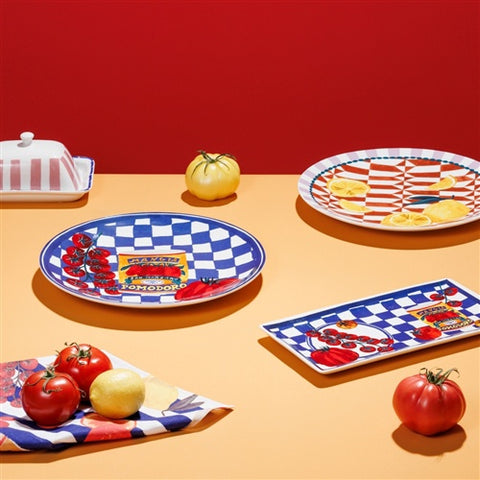 Valentina Round Platter Lemon