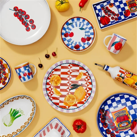 Valentina Round Platter Lemon