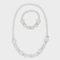 Snow Princess Necklace & Bracelet Set