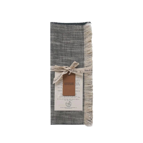 Slub Chambray Tablerunner Navy Blue