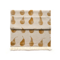 Pear Table Runner With Fringe Mustard