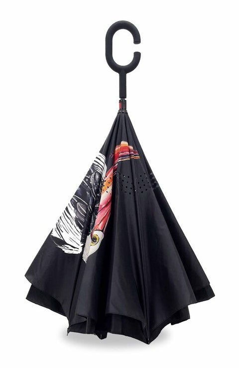 Reverse Umbrella With Sun Safe Upf50 - Australian Pelican | By Dani Till