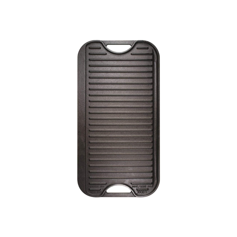 Cast Iron Reversible Grill/Griddle Plate 20X10.44 Inch