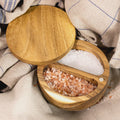 Icon Chef Salt Pig DUO with dia 12.5cm - Acacia Wood