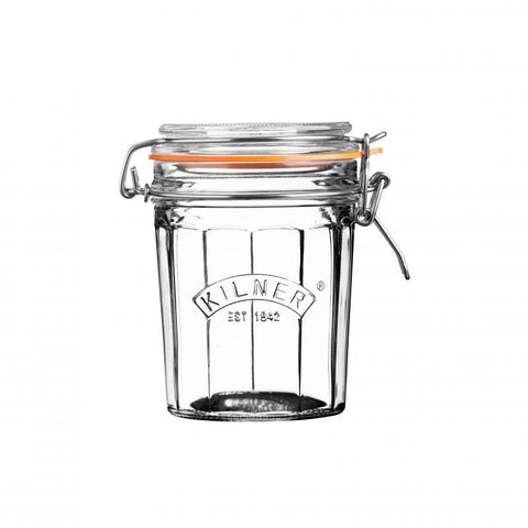 Facetted Clip Top Jar
