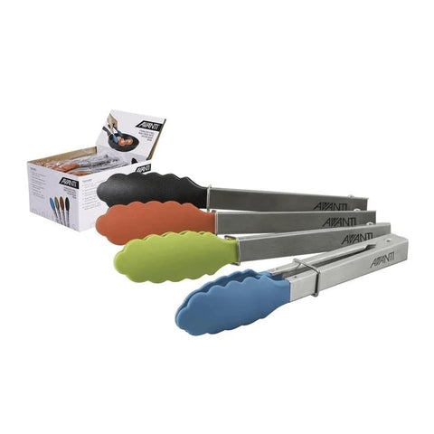 Stainless Steel Tongs with Nylon Head 23cm