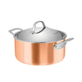 Escoffier Induction Casserole 24x11.5cm / 4L - Copper