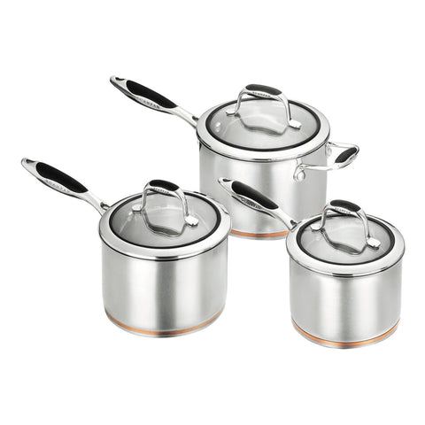 Coppernox 3 Piece Saucepan Set