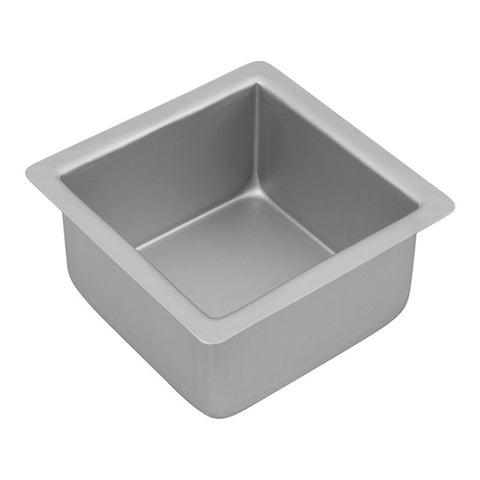 Silver Anodised Square Cake Pan 12.5x7.5cm