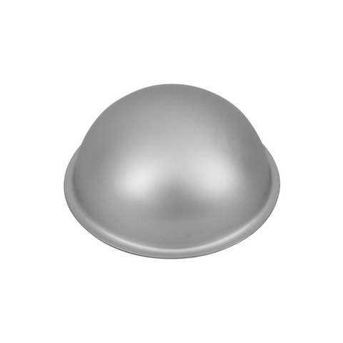 Silver Anodised Hemisphere Cake Pan 10X5cm