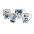 Conical Mug Set 4 Sapphire Bloom