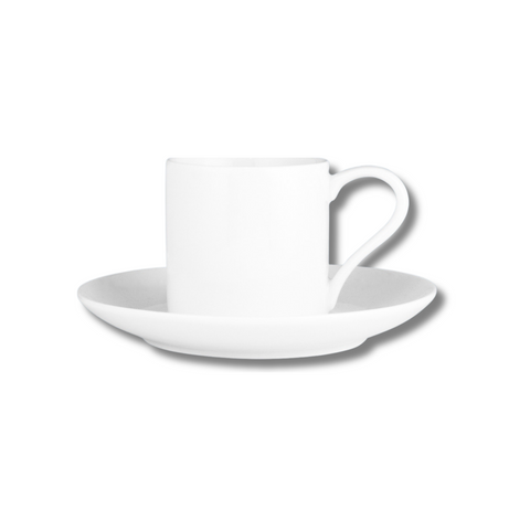 Straight Demi Cup & Saucer 100Ml New Bone