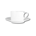 Straight Cup & Saucer 250Ml - New Bone
