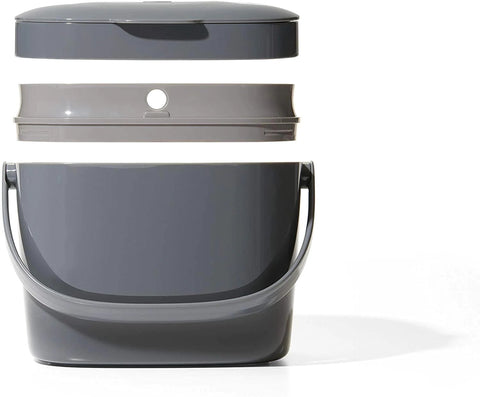 Easy-Clean Compost Bin - Charcoal