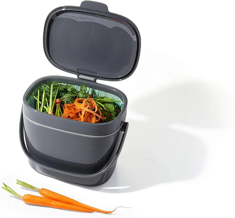 Easy-Clean Compost Bin - Charcoal