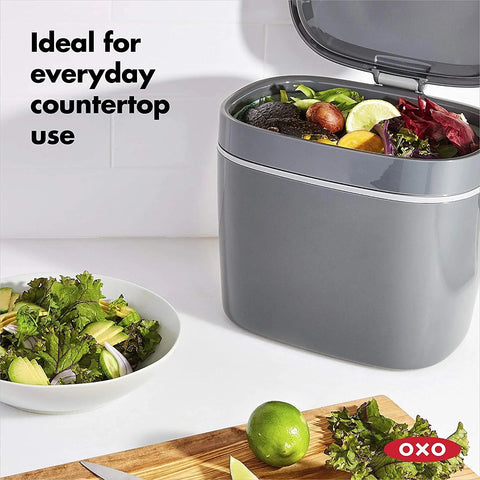 Easy-Clean Compost Bin - Charcoal