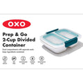 Prep & Go 2-Cup Divided Container