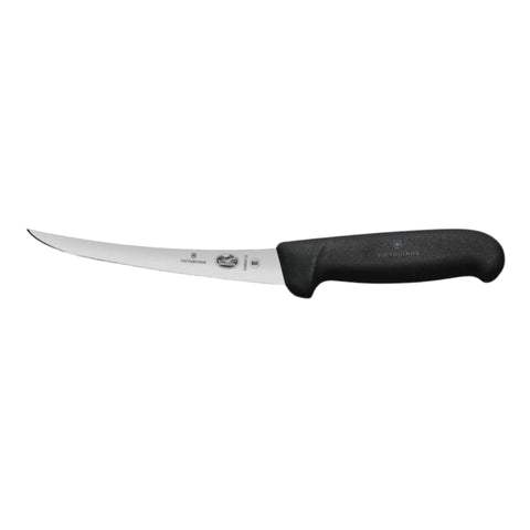 Boning Knife 15cm Curved Narrow Blade Fibrox - Black