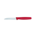 Paring Knife 8cm Blade Wavy Edge Nylon - Red