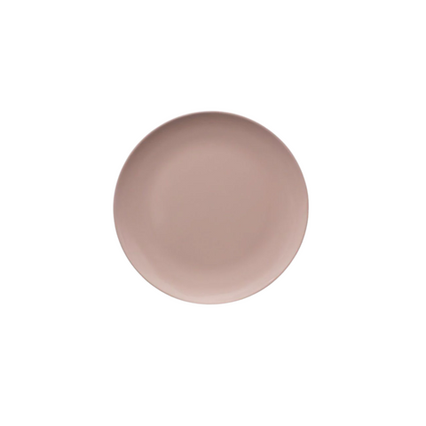 Single Colour Melamine Dinner Plate, 25cm - Pastel Pink