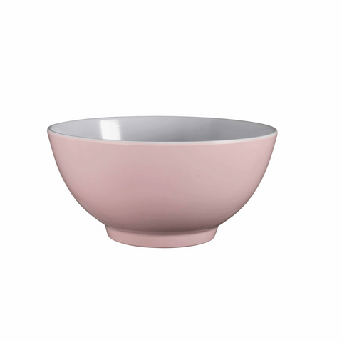 Two-Tone Melamine Bowl, 15cm - Pastel Pink